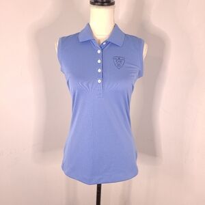 Nike Golf Tour Performance Dri-Fit Powder Blue Sleeveless Polo Woman's Small